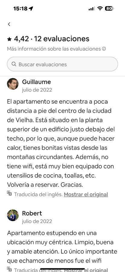 Precioso Atico Duplex En Vielha Para 6 Pax 외부 사진